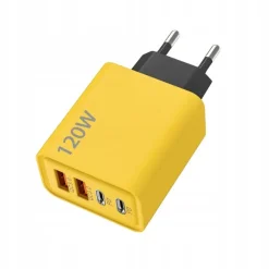 Ładowarka SIECIOWA Kostka 2xUSB 3.0 2xUSB-C TYP-C 120W Telefonu TABLETU QC