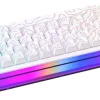 Ajazz Klawiatura mechaniczna przewodowa Ajazz NK68 Red Switch White USB-C NK68-R-S-W