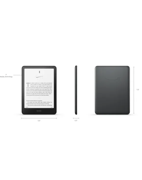 Amazon Ebook New Kindle Paper 12th Generation - 2024 release 7” glare-free 32GB Wi-Fi Wireless