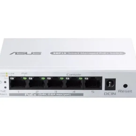ASUS ExpertWiFi EBP15 Gigabit Ethernet, 5 portów, Funkcja PoE+, Zarządzalny