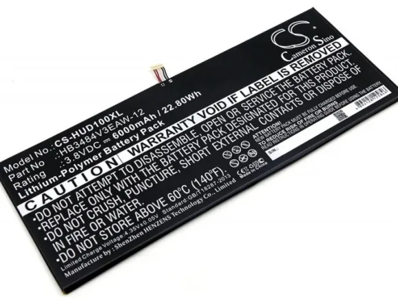 Cameron Sino Huawei Mediapad M2 10.1 LTE HB3484V3EAW-12 6000mAh 22.80Wh Li-Polymer 3.8V