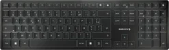 CHERRY KW 9100 SLIM klawiatura RF Wireless + Bluetooth AZERTY Francuski Czarny