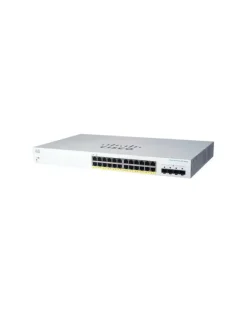 Cisco switch CBS220-24P-4G, 24xGbE RJ45, 4xSFP, PoE+, 195W (CBS22024P4GEURF)