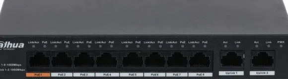 DAHUA SWITCH PRZEMYSŁOWY POE PFS3010-8GT-96-V2 8-PORTOWY PFS3010-8GT-96-V2