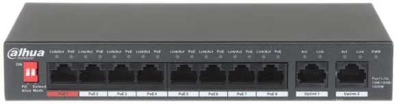 DAHUA SWITCH PRZEMYSŁOWY POE PFS3010-8GT-96-V2 8-PORTOWY PFS3010-8GT-96-V2