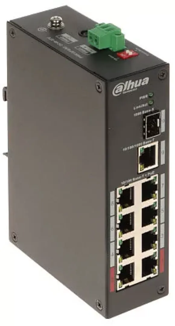 DAHUA SWITCH PRZEMYSŁOWY POE PFS3110-8ET-96-V2 8-PORTOWY SFP PFS3110-8ET-96-V2