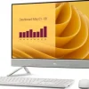 DELL EC27250 Intel Core 7 150U 68,6 cm 27" 1920 x 1080 px Ekran dotykowy All-in-One PC 16 GB DDR5-SDRAM 1 TB SSD Windows 11 Pro Wi-Fi 6E 802.11ax Perłowy, Biały