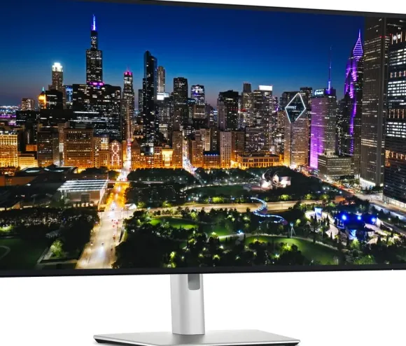 DELL UltraSharp U3225QE monitor komputerowy 80 cm (31.5") 3840 x 2160 px 4K Ultra HD LCD Czarny, Srebrny