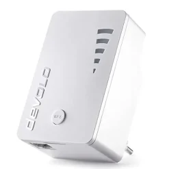 Devolo 9789 Sieciowy Repeater Sygnału Sieci Bezprzewodowej 1200 Mbit/S Biały - Wifi Extender Z Funkcją Dwuzakresową, Gigabit Ethernet Lan I Wyświetl..