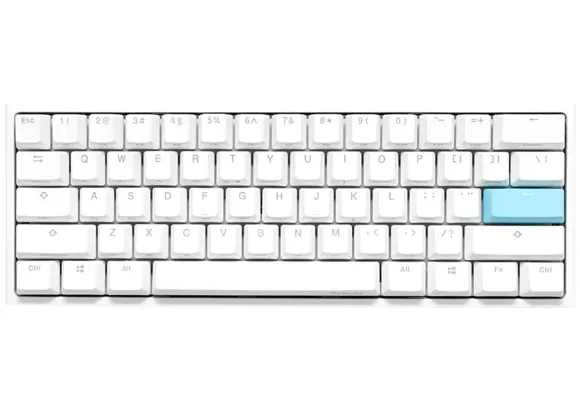 Ducky DKON2061ST klawiatura Gaming USB QWERTZ Niemiecki Biały