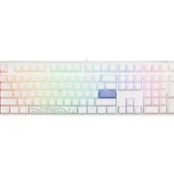 Ducky One 3 Classic Pure White Klawiatura Gamingowa RGB LED - MX-Speed-Silver (US)
