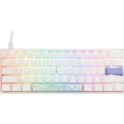 Ducky One 3 Classic Pure White Mini Klawiatura Gamingowa RGB LED - MX-Red (US)
