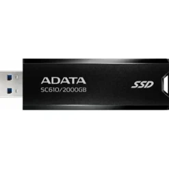 Dysk SSD ADATA SC610 2TB USB 3.2 Type-A 3D NAND TLC (SC610-2000G-CBK/RD)