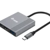 Equip 133488 zewnętrzna karta graficzna usb 3840 x 2160 px Czarny, Szary