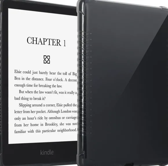 ETUI CZARNE PÓŁTRANSPARENTNE DO CZYTNIKA KINDLE PAPERWHITE 11-GEN 6.8" 2021