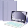 Etui na Galaxy Tab A9 8.7 X110/X115 TECH-PROTECT SC Pen + Keyboard Fioletowy Klawiatura