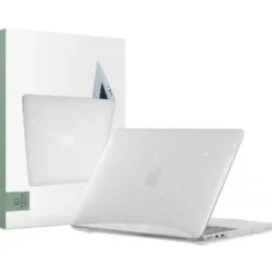 Etui na laptopa TECH-PROTECT Smartshell do Apple Macbook Air 13 2022 Przezroczysty Brokat