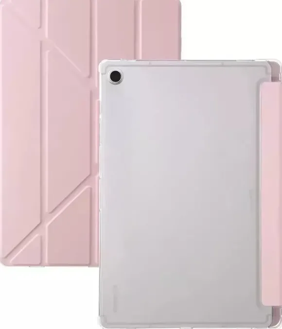 Etui na tablet 4kom.pl Etui Clear Trifold z podstawką do Samsung Galaxy Tab S6 Lite 2022/24 10.4", różowe