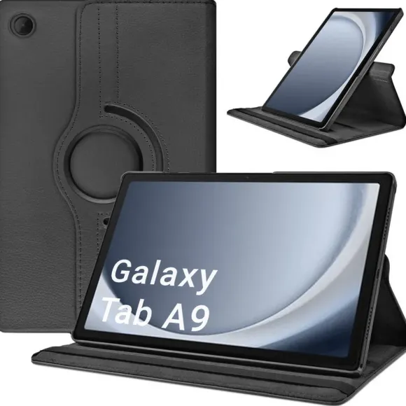 Etui Obrotowe 360 do Samsung Galaxy Tab A9 8.7 X110/X115 (Czarne)