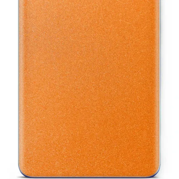 Folia naklejka skórka strukturalna na TYŁ do Amazon Fire HD 10 Plus 2021 - Pomarańczowy Pastel Matowy Chropowaty Baranek - apgo SKINS