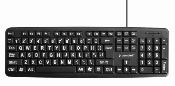Gembird Standardowa USB dla seniora (KB-US-103)