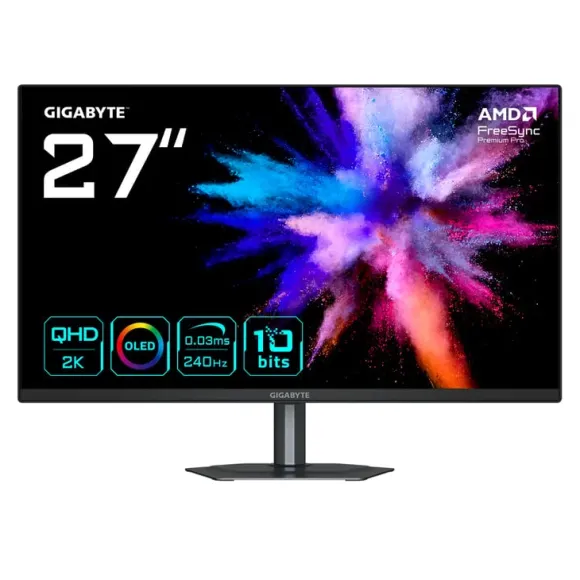 GIGABYTE GO27Q24 27" Quad HD QD-OLED Czarny