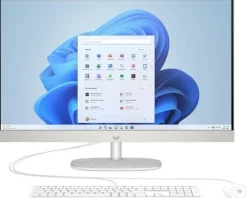 HP All-in-One 27-cr0010ne / B12CGEA / Intel i7 / 8GB / 512GB / Iris Xe / FHD / Dotyk / FreeDOS / Biały