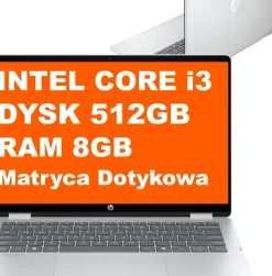 HP OmniBook 5 Flip 2w1 14-fp0014na / C1LK8EA / Intel i3 / 8GB / 512GB / Intel UHD / 2k / Dotyk / Win 11 / Srebrny