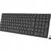 iClever GKG22B Klawiatura bezprzewodowa 2,4 GHz, ładowalna, QWERTZ, czarna