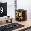 Jonsbo TK-0 PC Gehäuse, Mini-Tower, Mini-ITX, Tempered Glass, Holz - schwarz