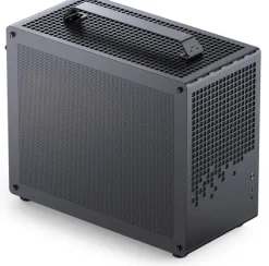 Jonsplus Z20 Mesh PC-Gehuse, Mini Tower, Micro-ATX, mit Tragegriff - schwarz