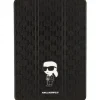 Karl Lagerfeld KLFC10SAKHPKK iPad 10.2" Folio Magnet Allover Cover czarny/black Saffiano Monogram Ikonik