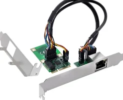 Karta sieciowa Level One Games InLine® Mini-PCIe Gigabit network card, 1x RJ45, half-size, incl. RJ45 module