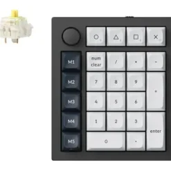 KEYCHRON Q0 Max Wireless Number Pad Switch Gateron Jupiter Banana Czarno-biały