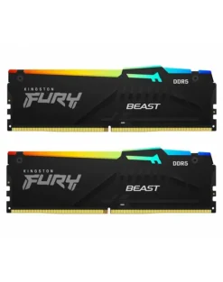 kingston Pamięć DDR5 Fury Beast Bla RGB 32GB2*16GB/6000 CL36 KF560C36BBE2AK2-32