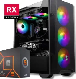 Komfig RYZEN 5 RX 7600 16GB DDR4 500GB M2 Gamingowy GAMER CORE Ryzen 5 RX 7600 16/500