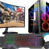 Komputer ZESTAW i5 10400F RX580 16GB SSD 1TB W11 LCD 27"