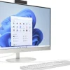 Komputer All in One HP 27-cr0045nf / 9X918EA / AMD Ryzen 7 / 32GB / SSD 1TB / AMD Radeon / FullHD / Win 11 / Biały