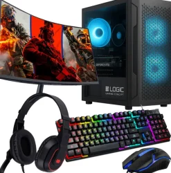 Komputer gamingowy Z MONITOREM Ryzen 5 7500F RTX 5060 32GB /1TB WIN11