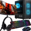 Komputer Gamingowy Z MONITOREM Ryzen 5 5500 RTX 3050 16GB /1TB WIN11