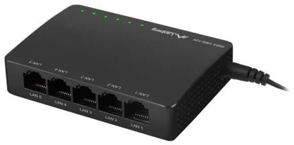 LANBERG Switch gigabitowy 5-portowy DSP2-1005-12V Lanberg DSP2-1005-12V