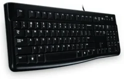 Logitech K120 USB ukraińsko Czarny klawiatura  klawiatura (standardowe, przewodowe, USB, czarny) 920-002643