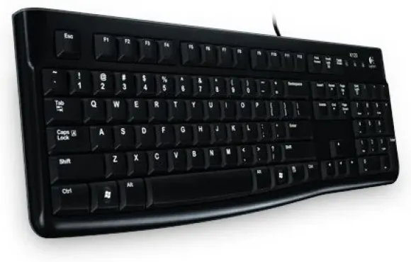 Logitech K120 USB ukraińsko Czarny klawiatura klawiatura (standardowe, przewodowe, USB, czarny) 920-002643