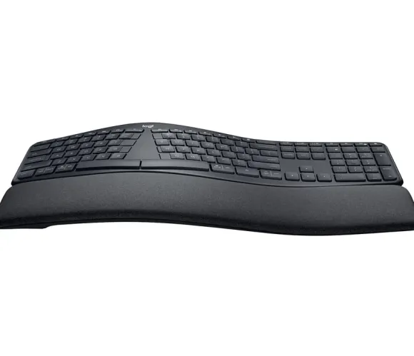 Logitech ERGO K860 klawiatura RF Wireless + Bluetooth Swiss Grafitowy