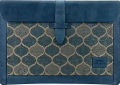 Londo Londo Torba na rękaw z prawdziwej skóry na MacBook Pro & Air 13,3 i 13 cali (niebieski) OTTO187