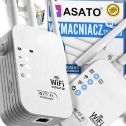Mocny Wzmacniacz Sygnału WiFi do Domu Biura 300Mbps Wi-Fi