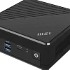 MSI CUBI N ADL S-225BEU komputer typu barebone Wielkość PC 0.5L Czarny N100