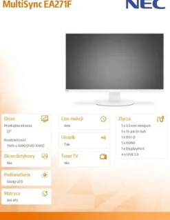 NEC MultiSync EA271F biały (60004634)