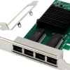 Network Card PCIe x4 I350-T4