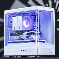 Obudowa Jonsbo D200 Midi-Tower, mATX, Tempered Glass, Mini Temp Display - biały D200 WHITE